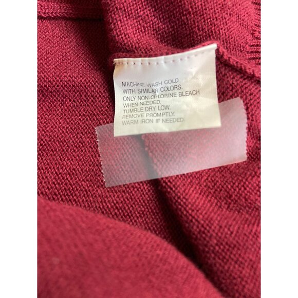 Duck Head Classic Burgundy Collared Sweater L Preppy Old Money Dark Academai - Picture 5 of 8